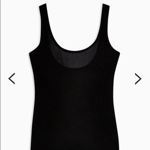 Topshop Ribbed Black Tank 10 or 12
